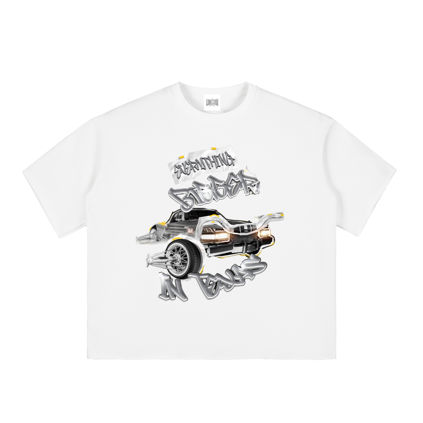 Bigger In Texas - Boxy Raw Edge Tee